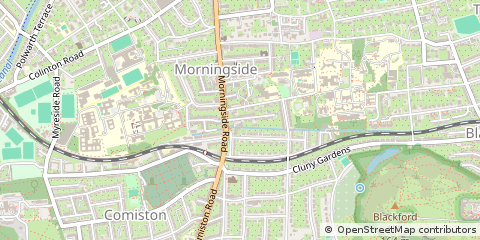 Map of Edinburgh, Midlothian