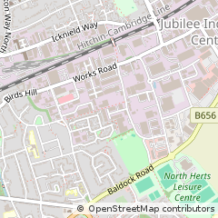 Map of Letchworth Garden City, Herts