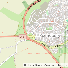 Map of Poundbury, Dorset