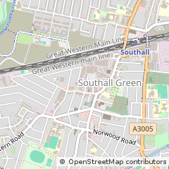Map of Southall, Middlesex