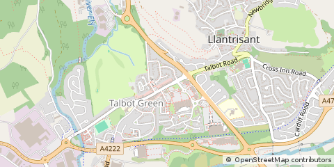 Map of Pontyclun, Rhondda Cynon Taff