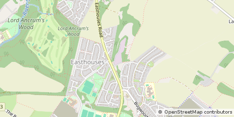 Map of Dalkeith, Midlothian