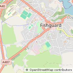 Map of Fishguard, Pembrokeshire