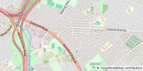 Map of Ilford, Essex