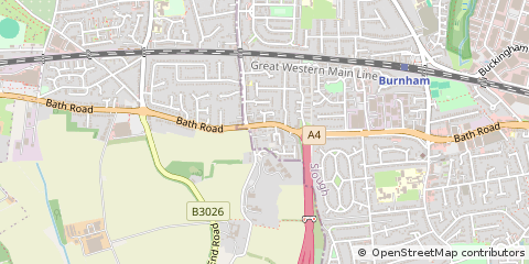 Map of Slough, Berkshire