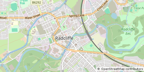 Map of Manchester, Lancashire