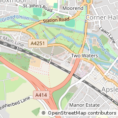Map of Hemel Hempstead, Hertfordshire