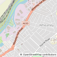Map of Doncaster