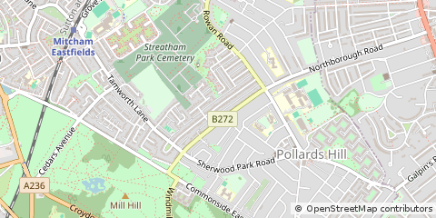 Map of Surrey