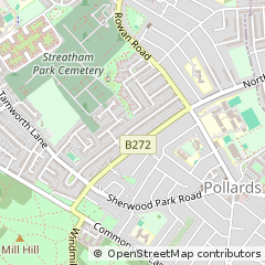 Map of Surrey