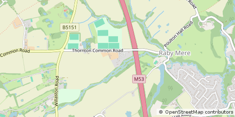 Map of Thornton Hough