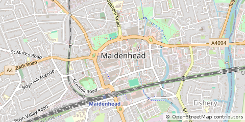 Map of Maidenhead, Berkshire
