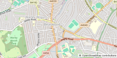 Map of Birmingham, West Midlands