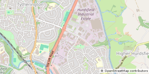 Map of Macclesfield, Cheshire