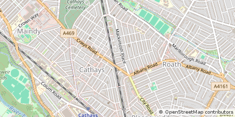 Map of Cardiff