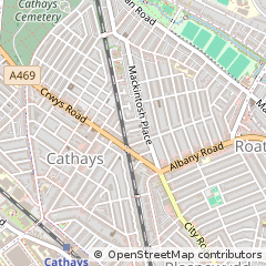 Map of Cardiff