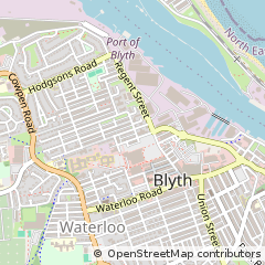 Map of Blyth, Northumberland