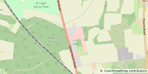 Map of Doncaster, South Yorkshire