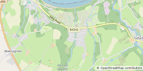 Map of NEW Quay, Ceredigion