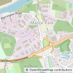 Map of Runcorn, Cheshire
