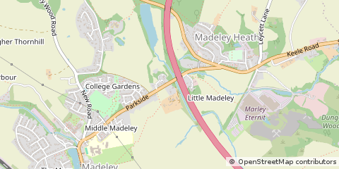 Map of Crewe, Cheshire
