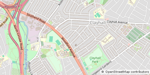 Map of Ilford, Essex