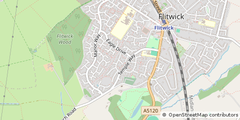Map of Bedford