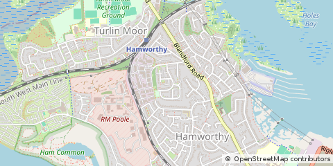Map of Poole, Dorset