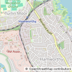 Map of Poole, Dorset