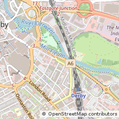 Map of Derby, Derbyshire