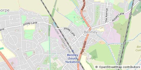 Map of Doncaster