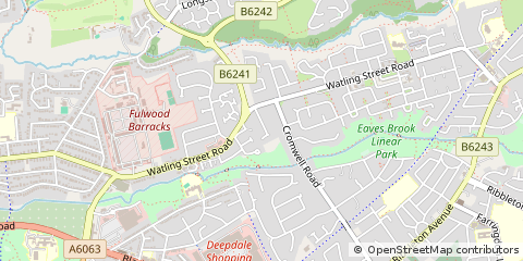 Map of Preston, Lancashire
