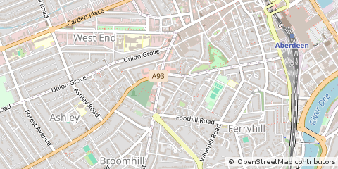Map of Aberdeen