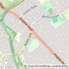Map of Epsom, Surrey