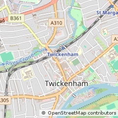 Map of Twickenham