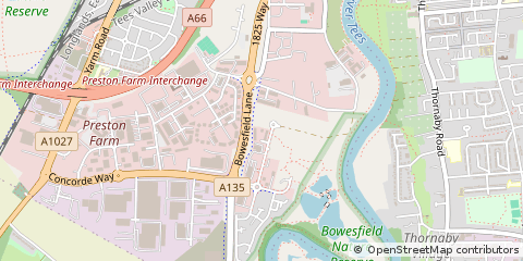 Map of Stockton-on-Tees