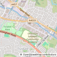 Map of Tividale, West Midlands