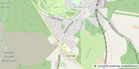 Map of Rowland's Castle