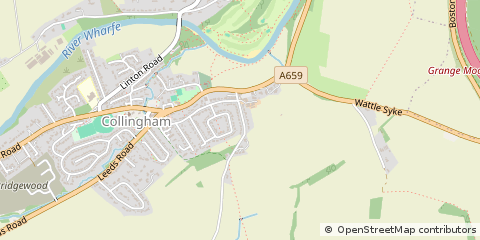 Map of Wetherby, West Yorkshire