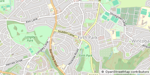 Map of Sheffield