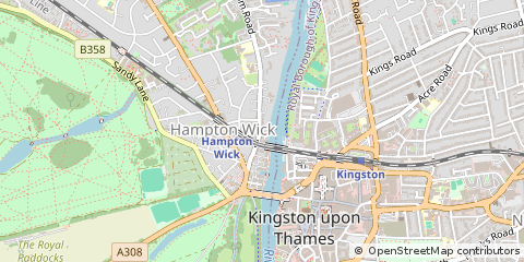 Map of Kingston Upon Thames