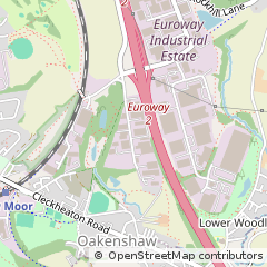 Map of Bradford, West Yorkshire
