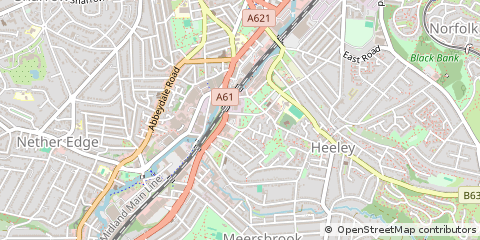 Map of Sheffield