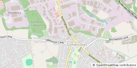 Map of Alfreton, Derbyshire