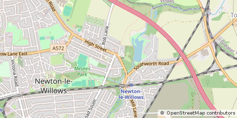 Map of Newton-LE-Willows