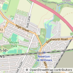 Map of Newton-LE-Willows
