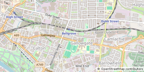 Map of Glasgow