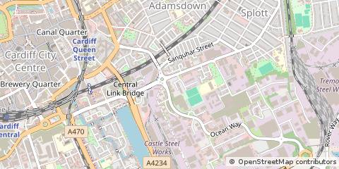 Map of Cardiff