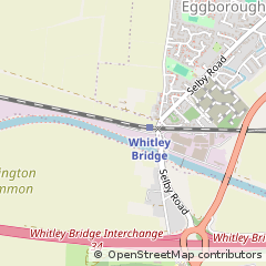 Map of Whitley Bridge, North Yorkshire