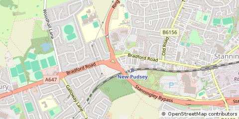 Map of Pudsey